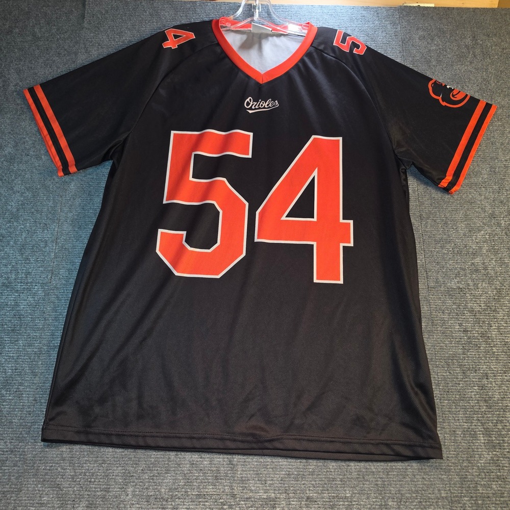 O's Baltimore Orioles Baseball Jersey Men XL Black Good Birdland 54 MLB Fan Gear